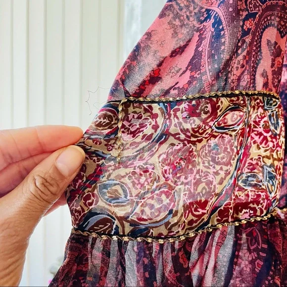 ZARA Woman Super Flowy Sheer Mini Dress | Size M - Picture 13 of 15